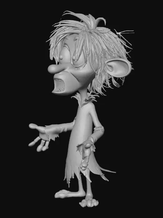 3D model for Spooked Goblin