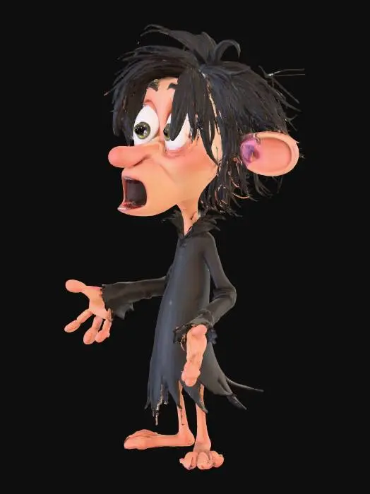 3D model for Spooked Goblin