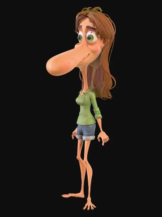 3D model for Curious Character