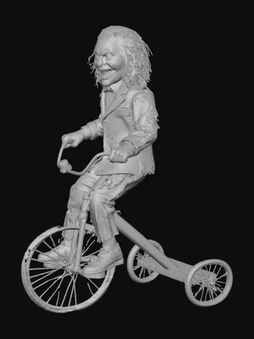 3D model for SAW BILLY THE PUPPET ON TRICYCLE, #Halloween2025#