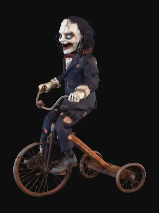 3D model for SAW BILLY THE PUPPET ON TRICYCLE, #Halloween2025#