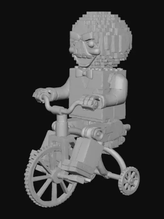 3D model for SAW BILLY THE lego PUPPET ON TRICYCLE