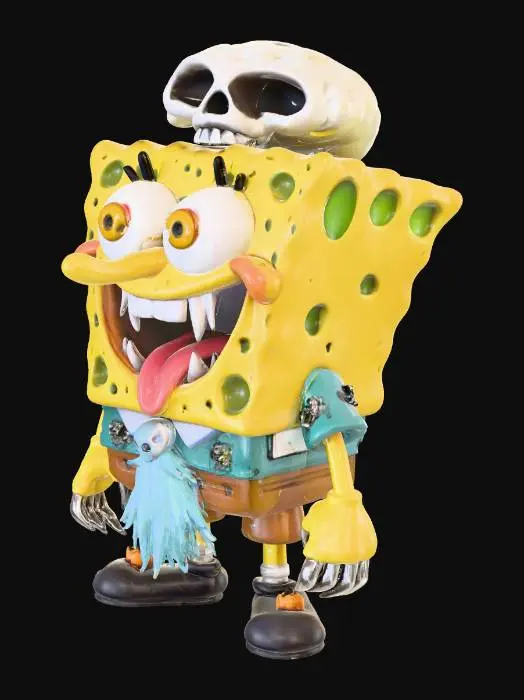 3D model for Spooky Sponge Bob, #Halloween2025#