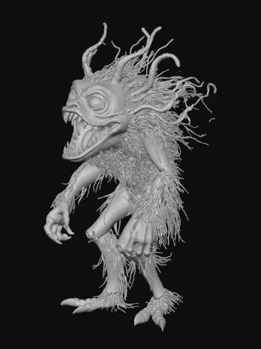 3D model for Furry Whirlwind Creature, #Halloween2025#