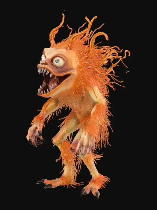 3D model for Furry Whirlwind Creature, #Halloween2025#