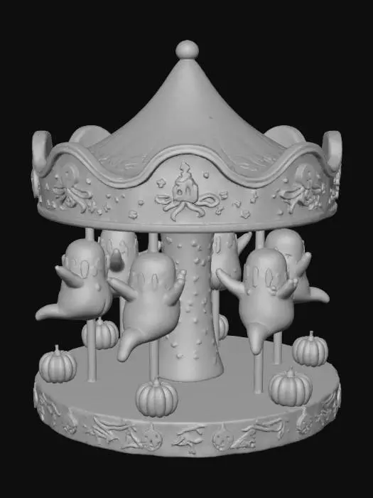 3D model for Halloween Carousel, #Halloween2025#