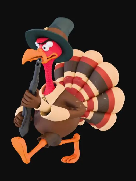 3D model for Turkey's Revenge, #Thanksgiving#