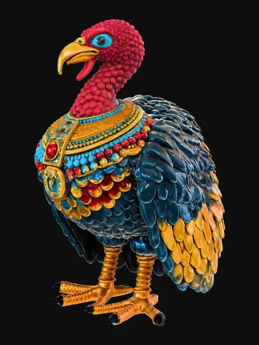 3D model for Majestic Jewelbird, #Thanksgiving#