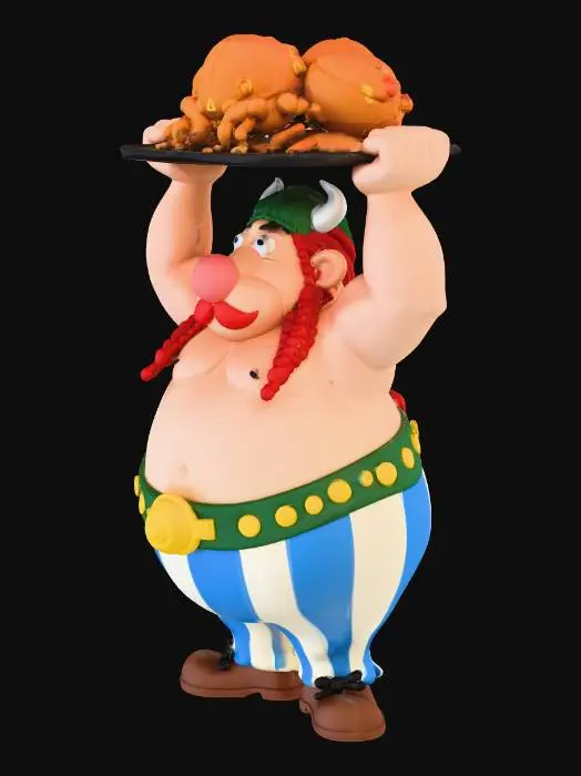 3D model for Obelix, #Thanksgiving#