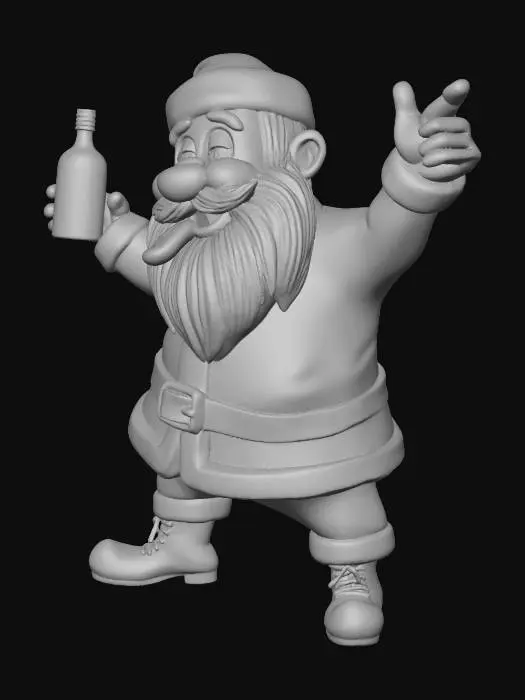 3D model for Santa's Cheerful Toast, #Christmas2025#