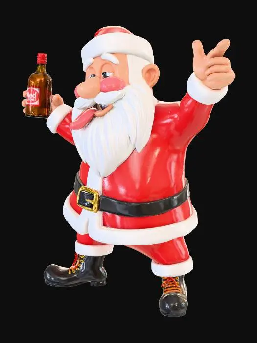 3D model for Santa's Cheerful Toast, #Christmas2025#