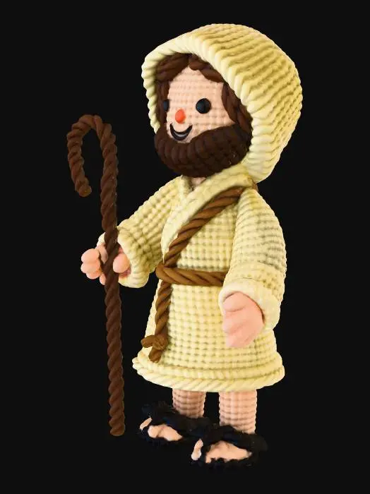 3D model for Crochet Shepherd Doll, #Christmas2025#