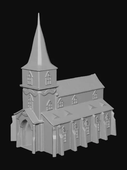 3D model for Medieval Church Model, #Christmas2025#
