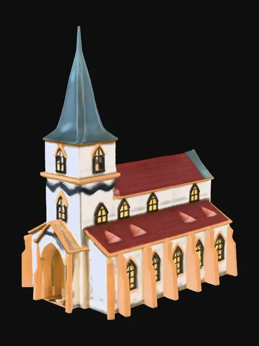 3D model for Medieval Church Model, #Christmas2025#