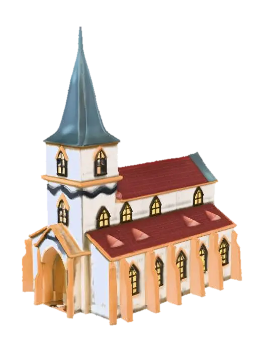 Modelo 3D de Medieval Church Model, #Christmas2025#, generado por IA