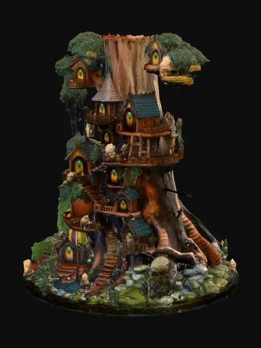 3D model for Enchanted Tree Village