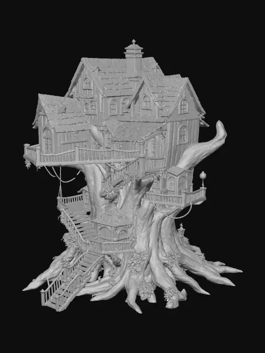 3D model for Enchanted Treehouse Retreat