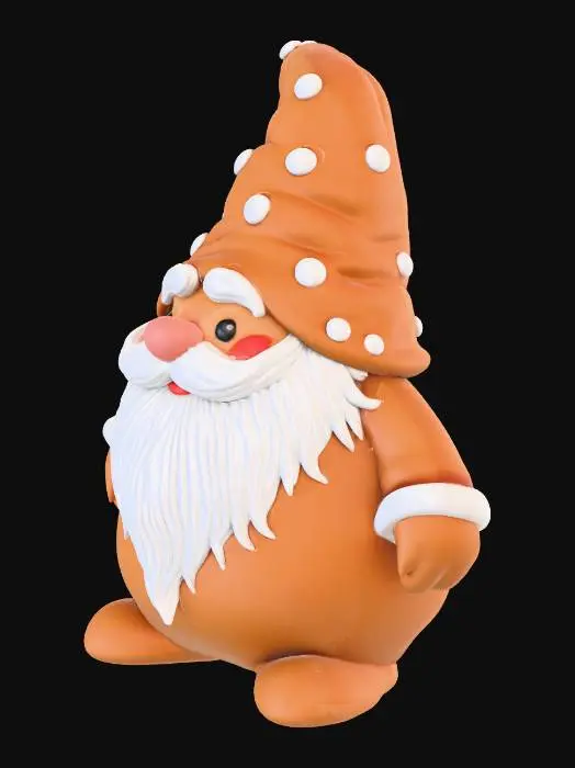 3D model for Festive Gingerbread Gnome