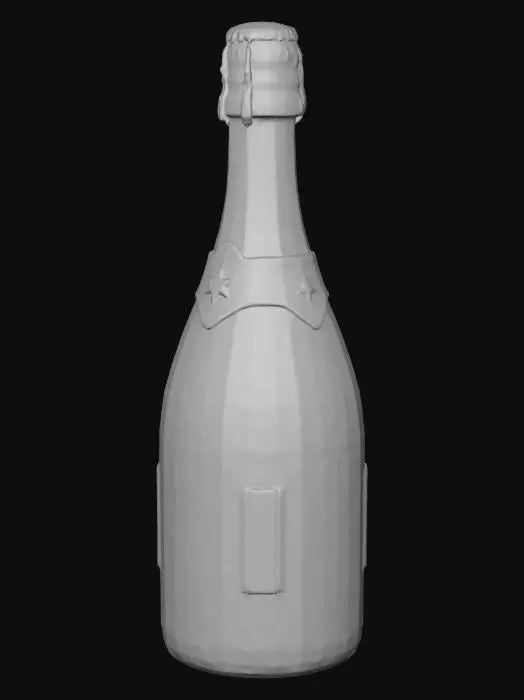 3D model for New Year Champagne Celebration