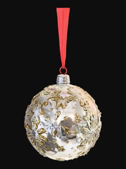 3D model for Create a perfect silver christmas bauble