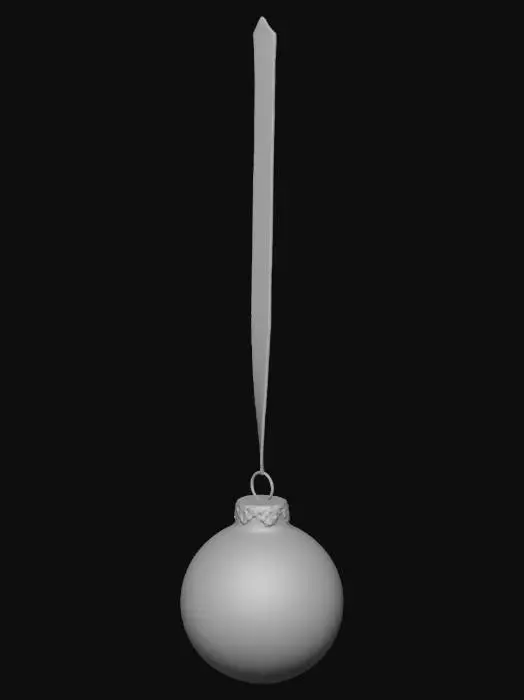 3D model for Create a perfect, smooth, plain  silver christmas bauble