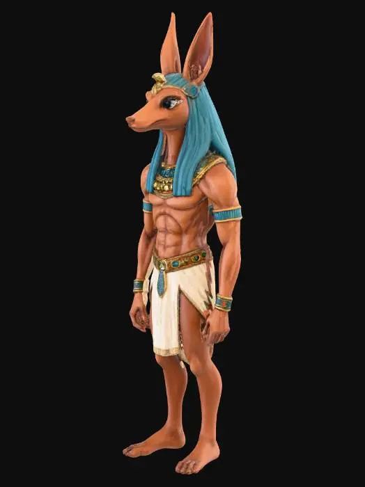 3D model for Anubis Guardian