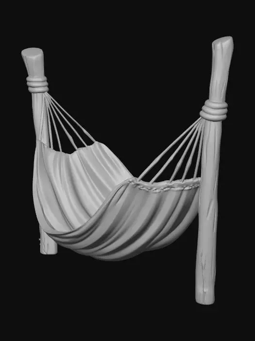 3D model for Hammock Between Two Posts