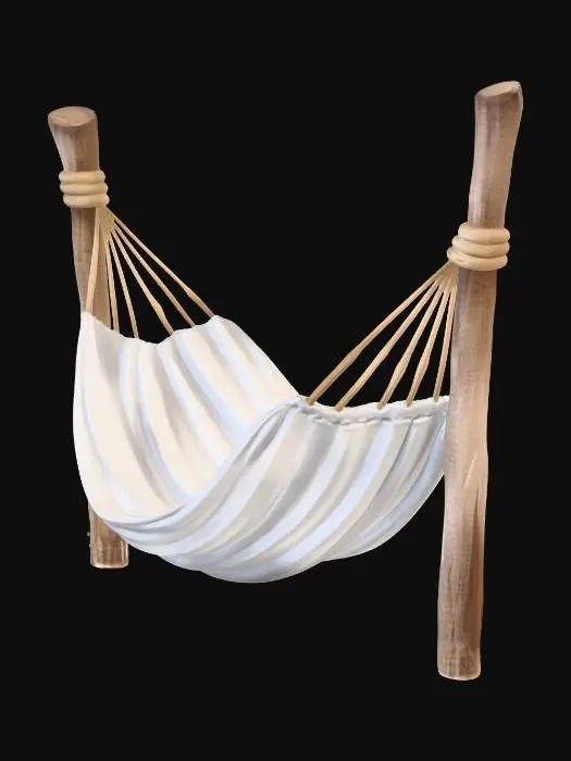 3D model for Hammock Between Two Posts