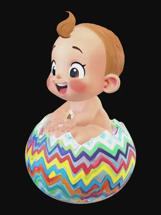 3D model for Baby born #EasterEgg2026#,