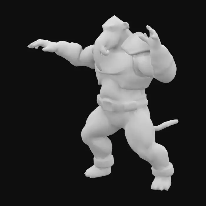 3D model for Fantasy, Very Muscular elephant or mammoth, biped, anthromorphic, one head, two arms and two legs Very high quality, Highly Detailed. 
Wearing a fitting Mandelorianlike shiny and polished Armor, Fight poses. The textures are from all sides , Highly Detailed, Ultra Realistic, pay extra attention to the body sides and the inside of the arm and legs.
  