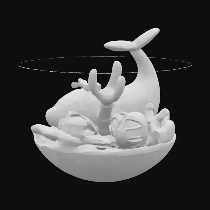 3D model for [Ocean] A blue Whale in plastic soup
, #AroundTheWorld#