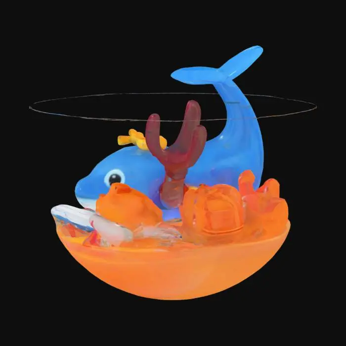 3D model for [Ocean] A blue Whale in plastic soup
, #AroundTheWorld#