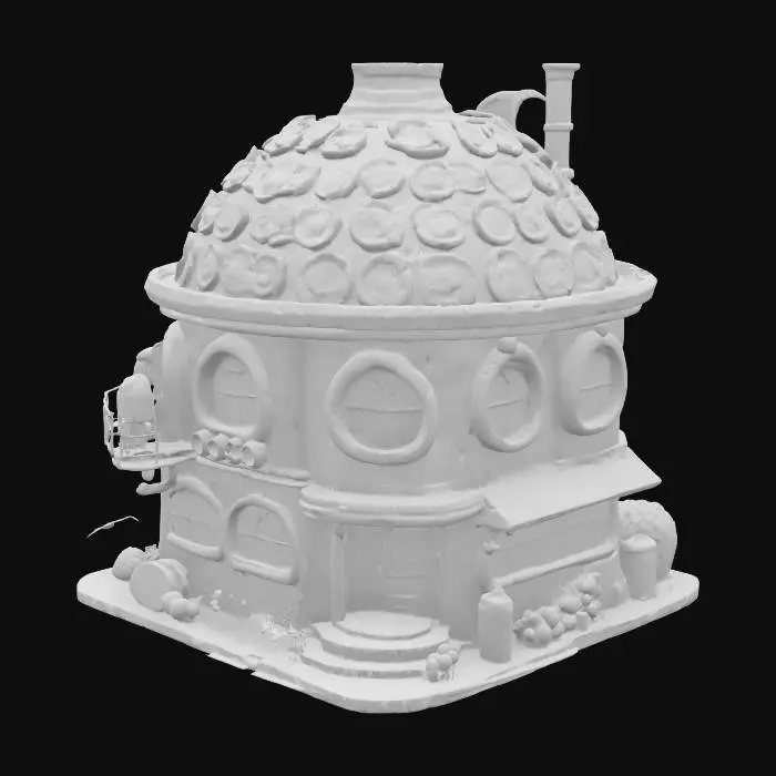3D model for Create a completehouse from tin cans, food and drink, Stylized, Sci-Fi, Game Assets, Highly Detailed