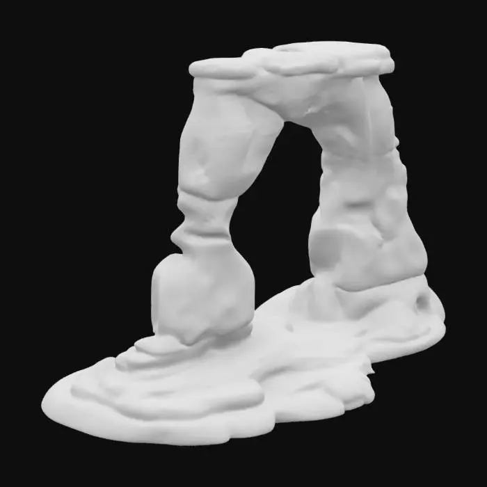 3D model for #arch#, ultra detailed Arch from 'Arches National Park natural 
colors.  lnsure solid printable figurine. 