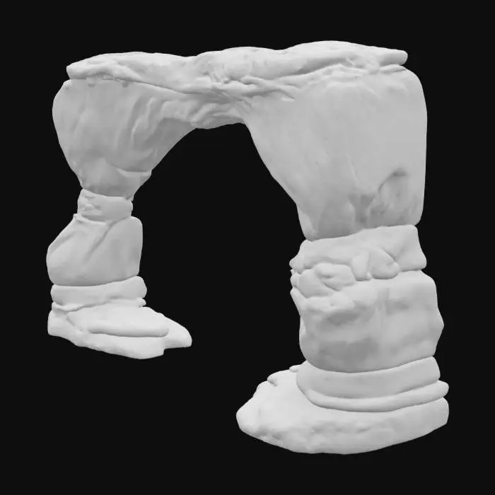 3D model for #arch#, ultra detailed Arch from 'Arches National Park natural 
colors.  lnsure solid printable figurine. 