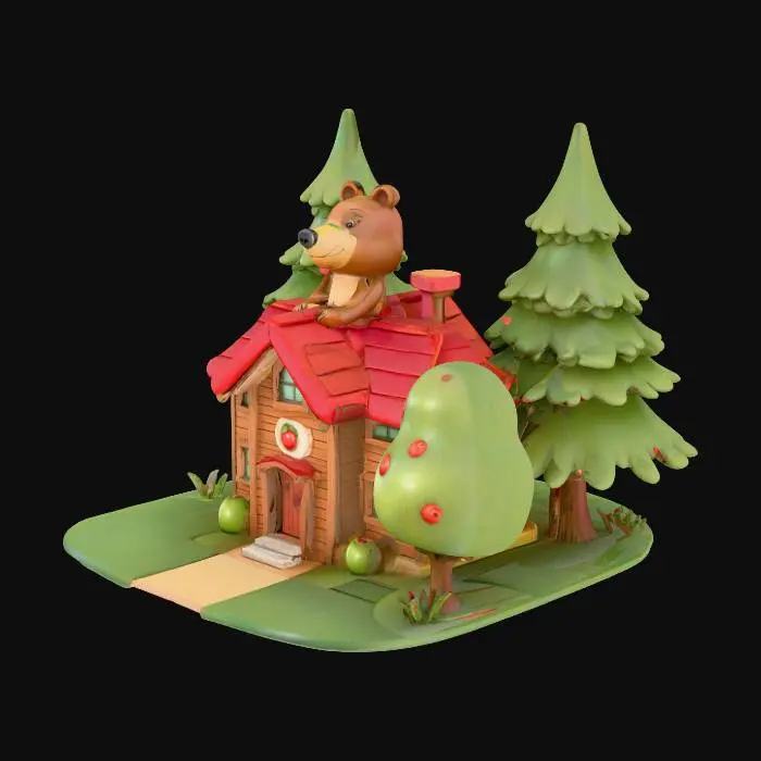3D model for Bear's Clinic Wonderland