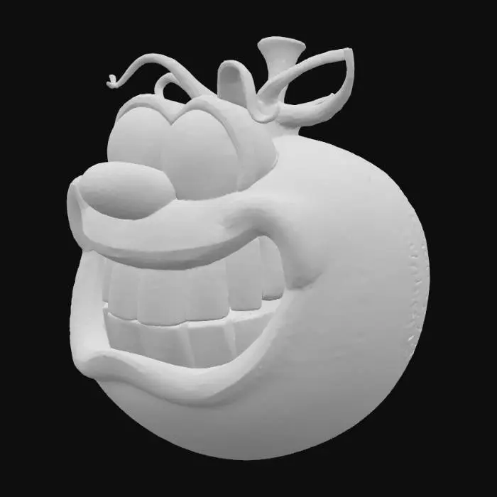 3D model for Smiley Tomato, #food#
