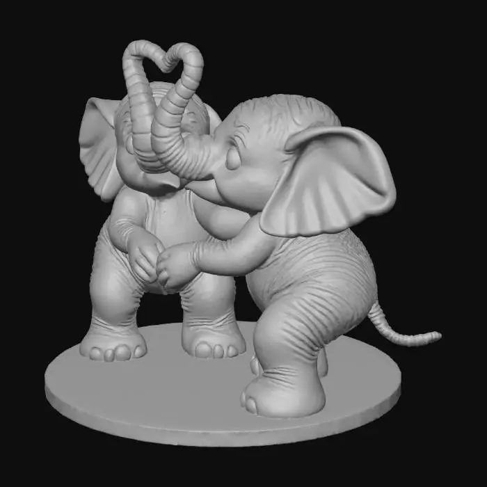 3D model for Elephant Love Harmony