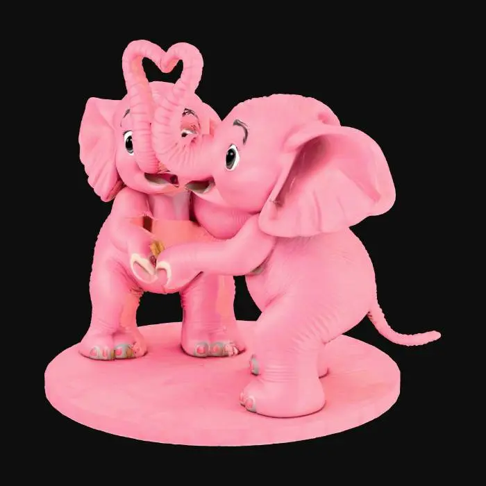3D model for Elephant Love Harmony