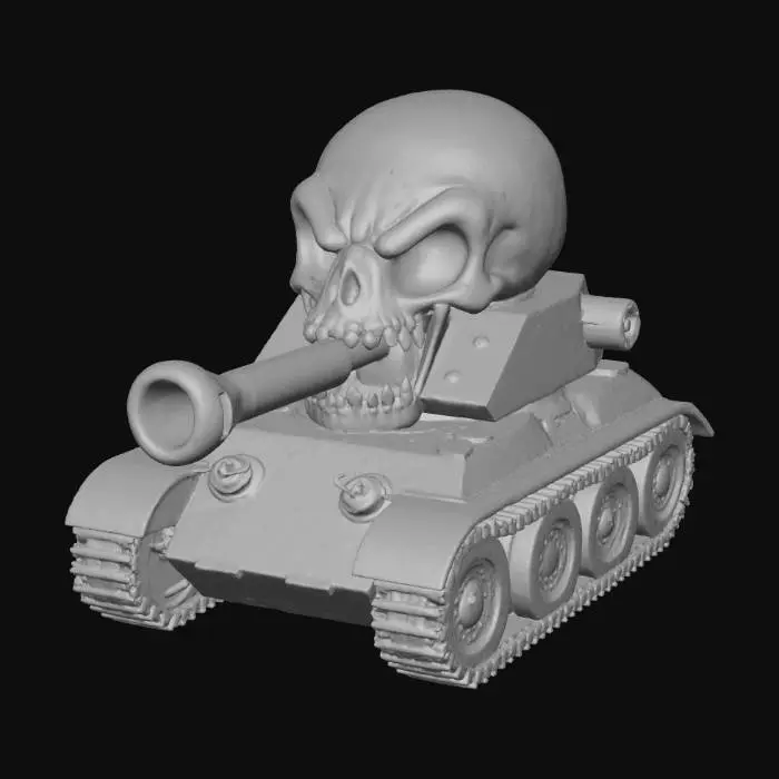 3D model for Skull Tank, #Halloween2025#