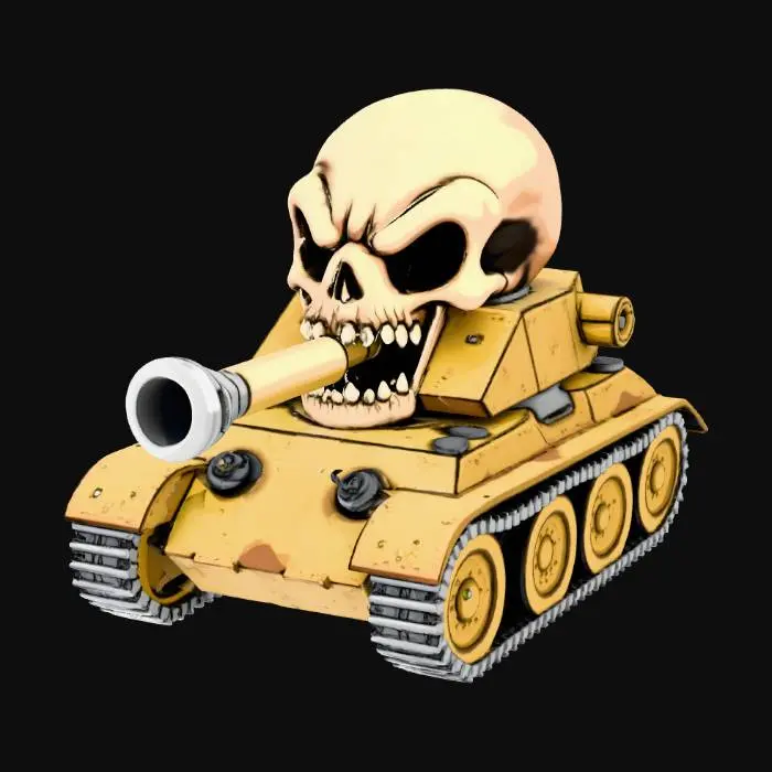 3D model for Skull Tank, #Halloween2025#