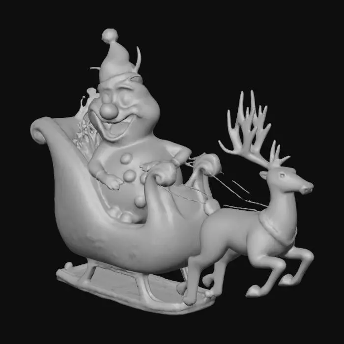 3D model for Snowy Sleigh Ride, #Christmas2025#