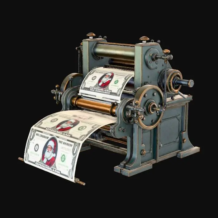 3D model for Santa's Money Press
