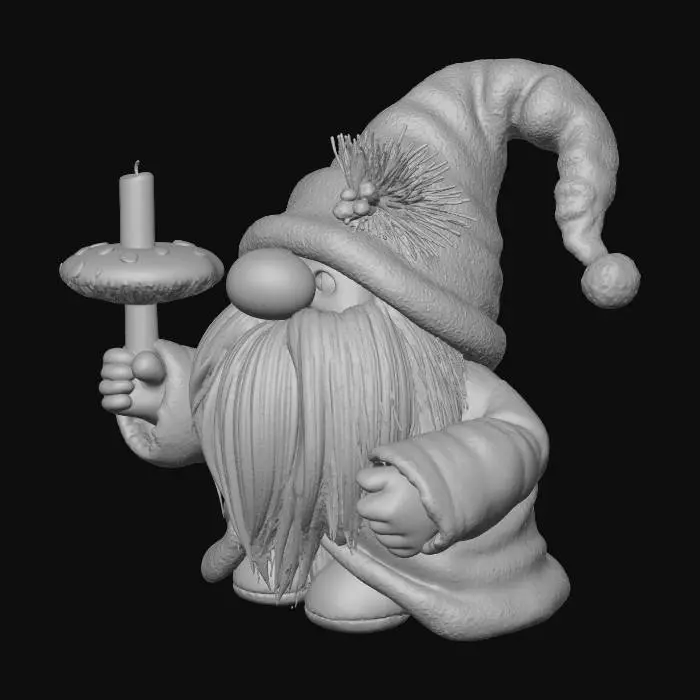 3D model for Gnome with Candle, #Christmas2025#, #Christmas2025#