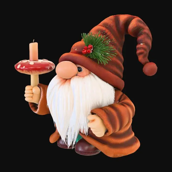 3D model for Gnome with Candle, #Christmas2025#, #Christmas2025#