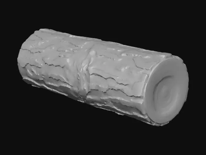 3D model for Log with Moss