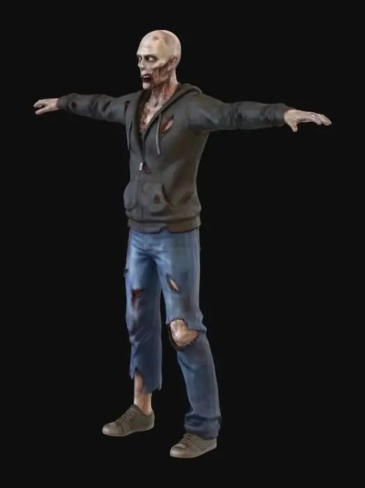 3D model for Undead Wanderer zombie