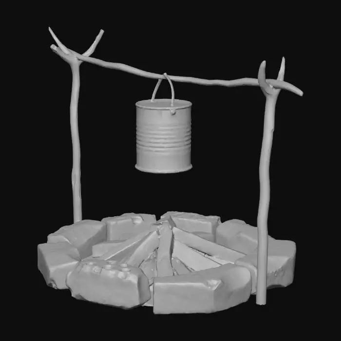 3D model for Campfire Setup