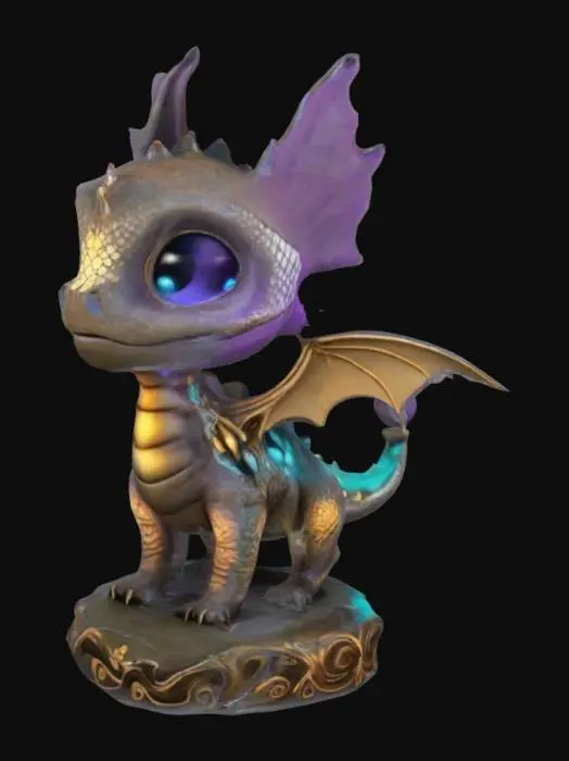 3D model for Lumino the Little Dragon