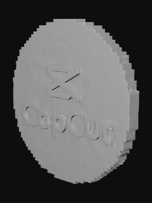 3D model for CapCut Logo